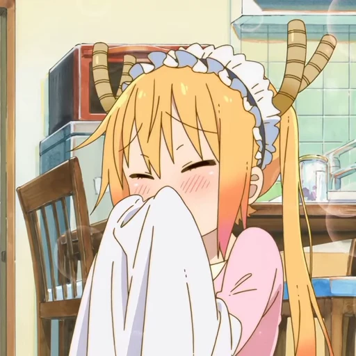 🎋 Стикер «Tooru Kobayashisan Chi no Maid Dragon» для Telegram