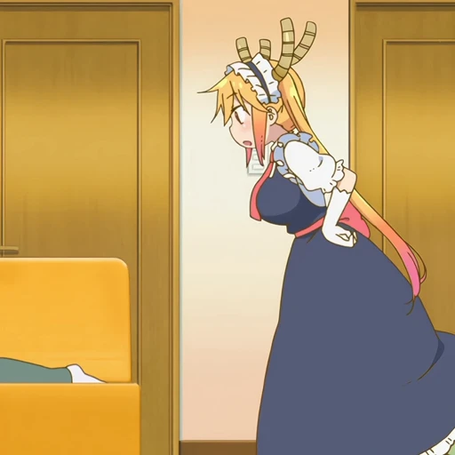 🎋 Стикер «Tooru Kobayashisan Chi no Maid Dragon» для Telegram