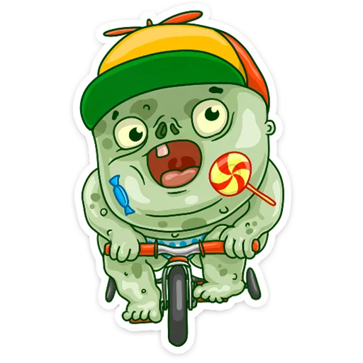 🚲 Стикер «Всё ещё живые» для Telegram