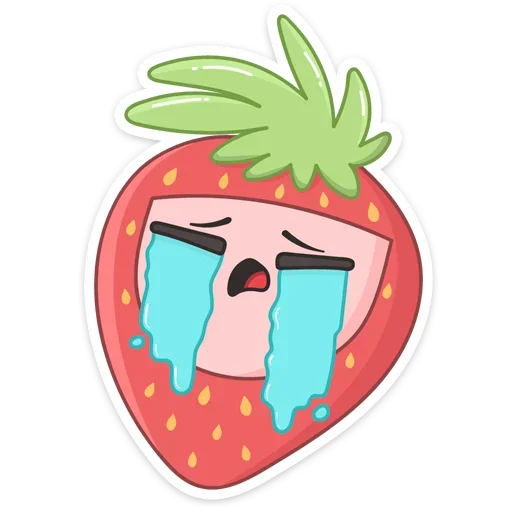 😭 Стикер «Клубничка» для Telegram
