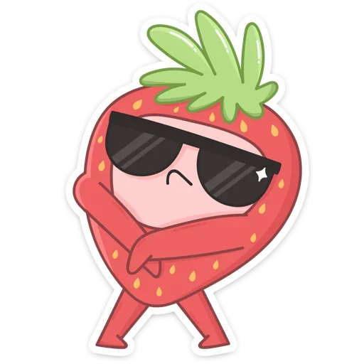 😎 Стикер «Клубничка» для Telegram