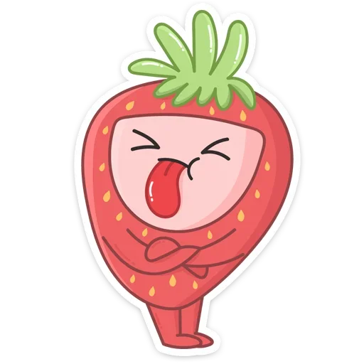 🤪 Стикер «Клубничка» для Telegram