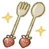 🍓 Эмодзи «Strawberry and rabbit» для Telegram