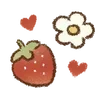 🍓 Эмодзи «Strawberry and rabbit» для Telegram