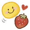 🍓 Эмодзи «Strawberry and rabbit» для Telegram