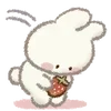 🍓 Эмодзи «Strawberry and rabbit» для Telegram