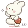 🍓 Эмодзи «Strawberry and rabbit» для Telegram