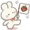 🍓 Эмодзи «Strawberry and rabbit» для Telegram