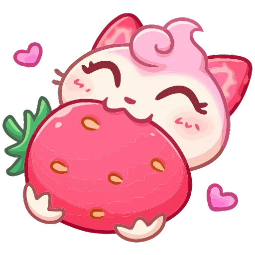 😋 Эмодзи «Клубничка Душечка» для Telegram