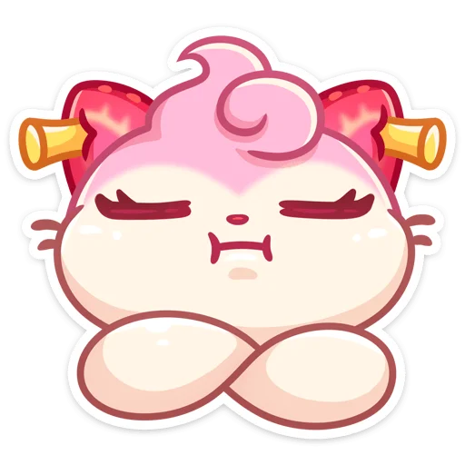 😝 Стикер «Клубничка Душечка без надписей» для Telegram