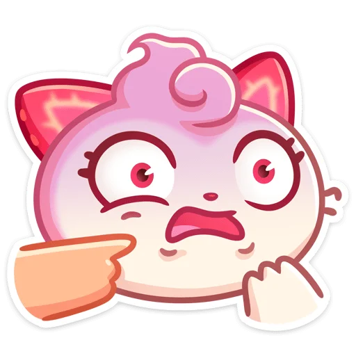 😳 Стикер «Клубничка Душечка без надписей» для Telegram