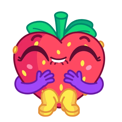 😍 Стикер «Strawberry Time» для Telegram