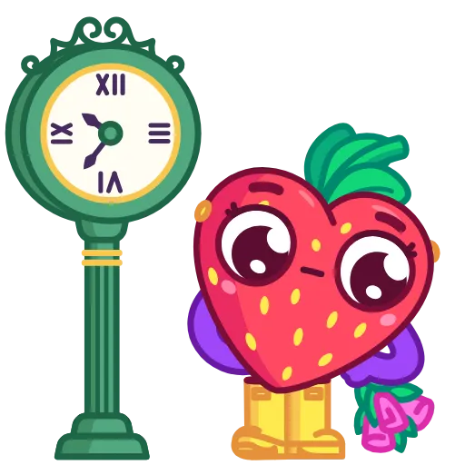 🤨 Стикер «Strawberry Time» для Telegram