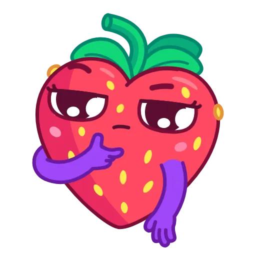 😞 Стикер «Strawberry Time» для Telegram