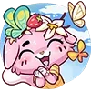 ☺ Эмодзи «Клубничная Ванилька» для Telegram