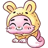 🐰 Эмодзи «Клубничная Ванилька» для Telegram