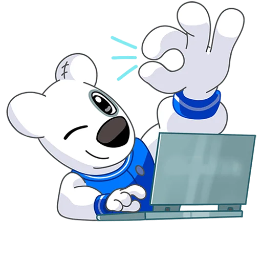 👌 Стикер «Спотти учится Без Текста» для Telegram