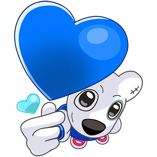 💙 Стикер «Спотти учится Без Текста» для Telegram