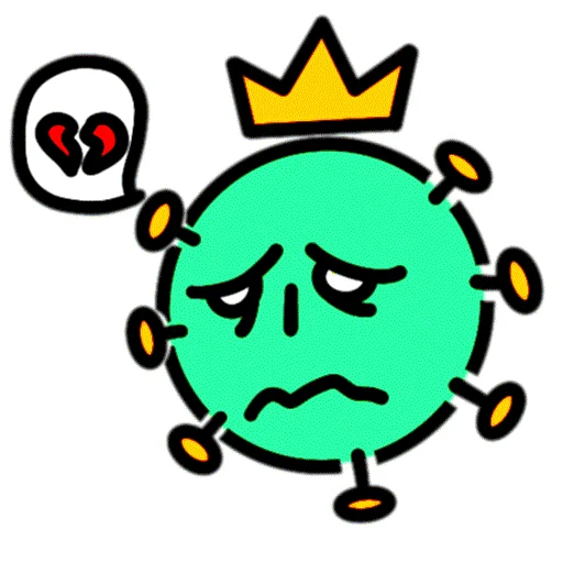 😭 Стикер «StudyStat-coronavirus» для Telegram