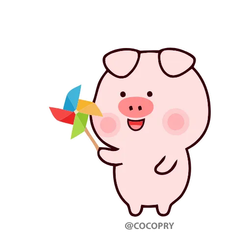 😀 Стикер «Stupid Pig» для Telegram