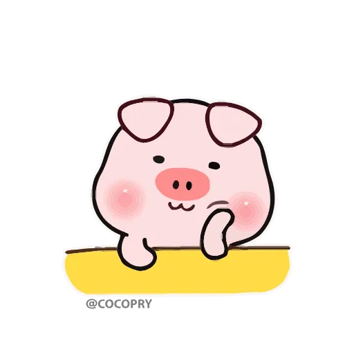 🤔 Стикер «Stupid Pig» для Telegram