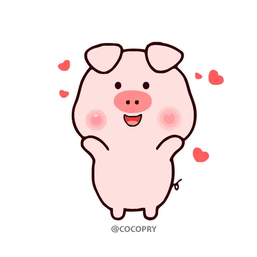 🥰 Стикер «Stupid Pig» для Telegram