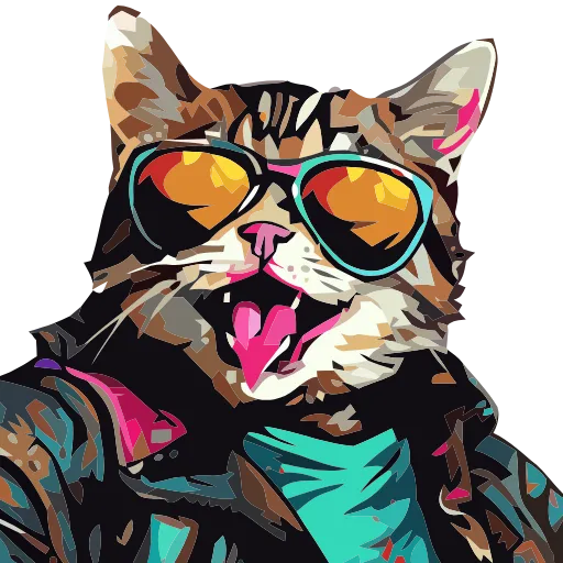 Эмодзи Stylish cat для Telegram — скачать