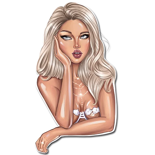 🙄 Стикер «SUCCUBUS BLONDE» для Telegram