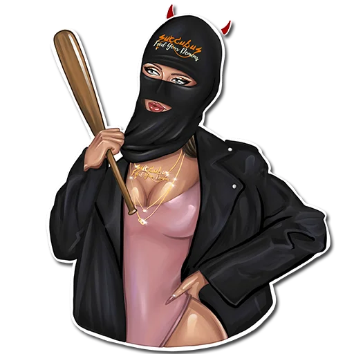 😈 Стикер «SUCCUBUS BLONDE» для Telegram