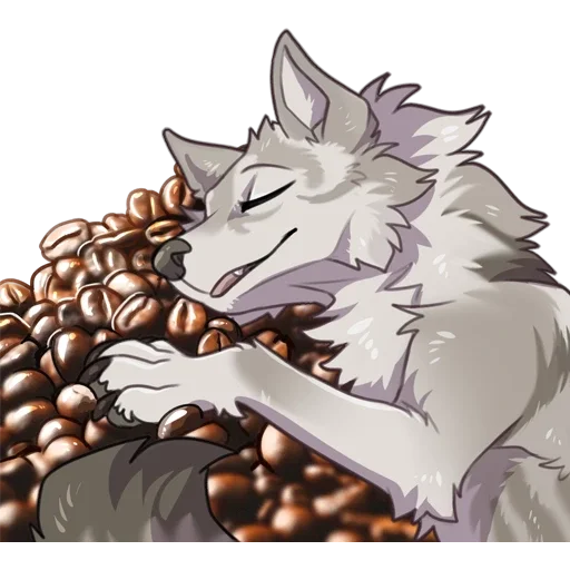 ☕️ Стикер «Suff Tundra Wolf» для Telegram
