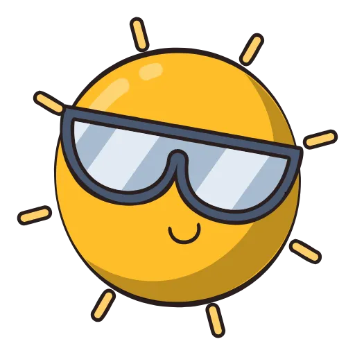Стикерпак Summer для Telegram — скачать