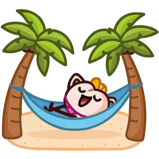 🌴 Эмодзи «Летний Попкинс» для Telegram