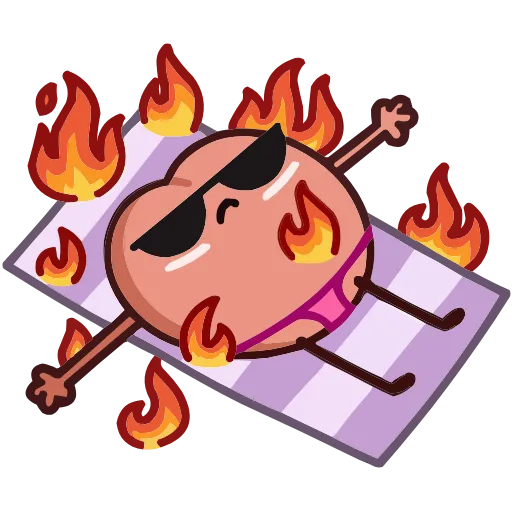🔥 Эмодзи «Летний Попкинс» для Telegram