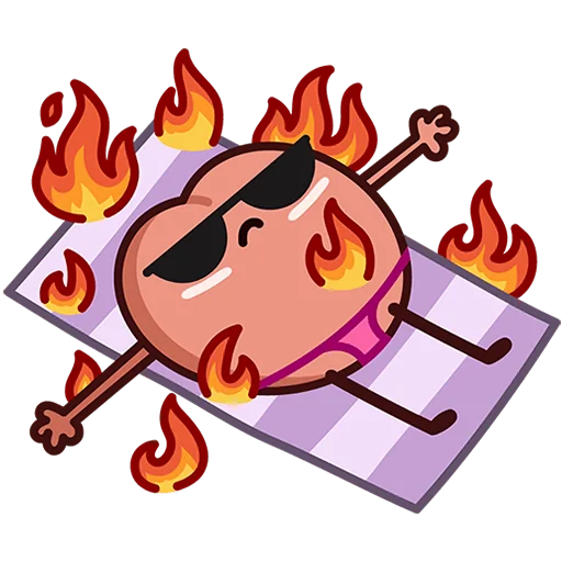 🔥 Стикер «Летний Попкинс Без Текста» для Telegram