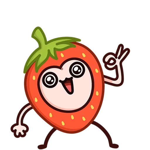 🍓 Стикер «Летний Попкинс Без Текста» для Telegram