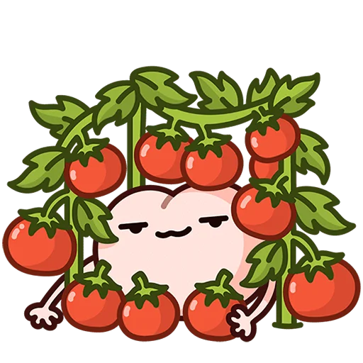 🍅 Стикер «Летний Попкинс Без Текста» для Telegram
