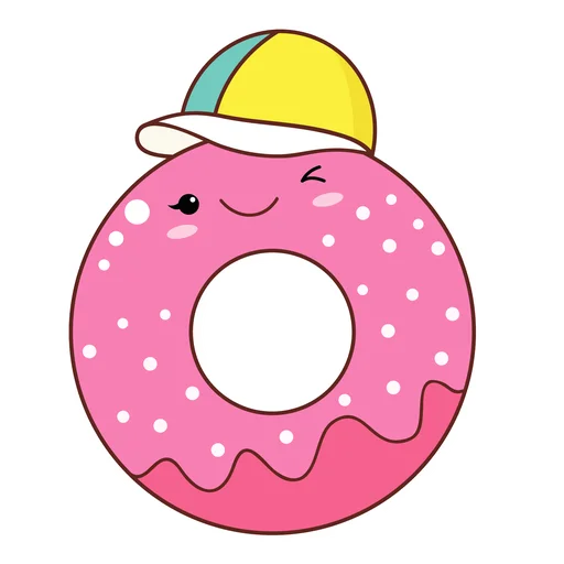 🍩 Стикер «Summer Cocktail Time» для Telegram