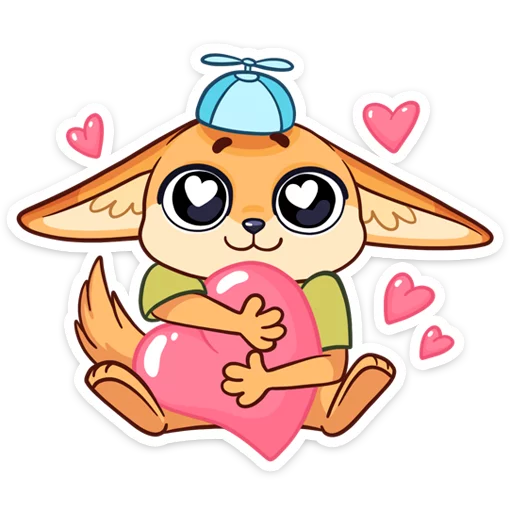 ❤️ Стикер «Солнечный денёк Фикс в наборе Беззаботное лето» для Telegram