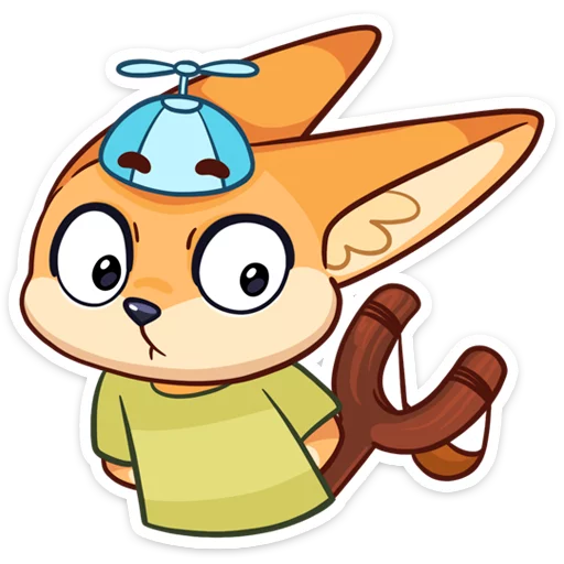😶 Стикер «Солнечный денёк Фикс в наборе Беззаботное лето» для Telegram
