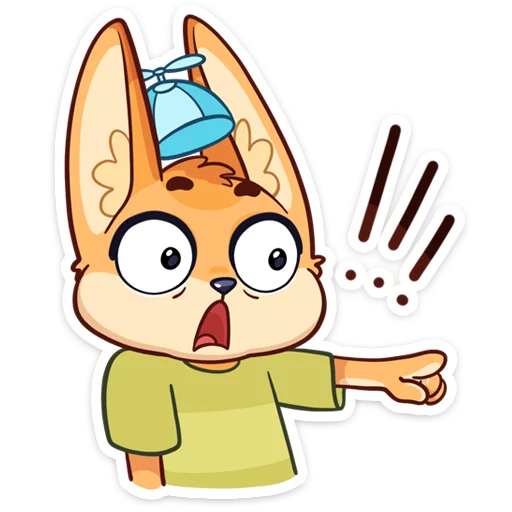 😳 Стикер «Солнечный денёк Фикс в наборе Беззаботное лето» для Telegram