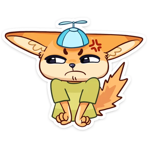 😠 Стикер «Солнечный денёк Фикс в наборе Беззаботное лето» для Telegram
