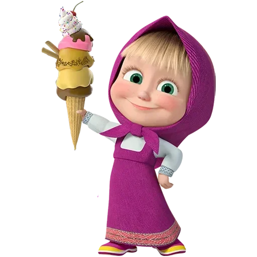🍦 Стикер «Лето с Машей Без Текста» для Telegram