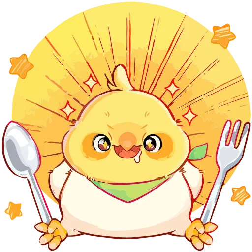 🍽 Эмодзи «Лучик» для Telegram