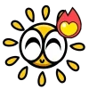 ❤ Эмодзи «Солнышко» для Telegram