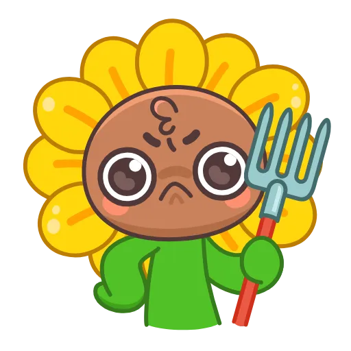 👿 Эмодзи «Sunflower» для Telegram