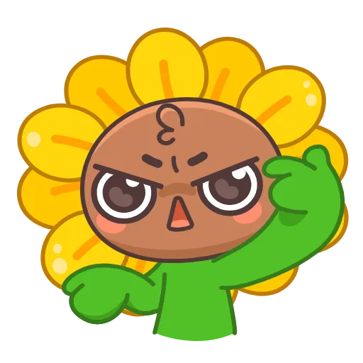 😠 Эмодзи «Sunflower» для Telegram