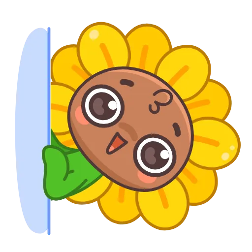 👀 Эмодзи «Sunflower» для Telegram