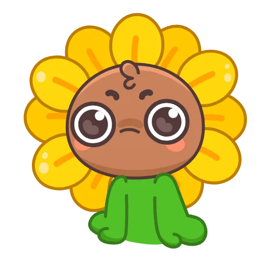 😝 Эмодзи «Sunflower» для Telegram