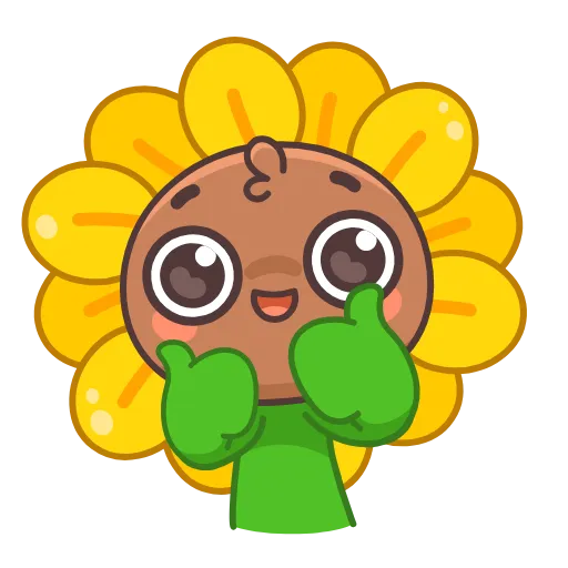 👍 Эмодзи «Sunflower» для Telegram