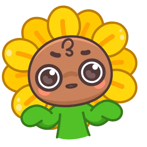 🤔 Эмодзи «Sunflower» для Telegram